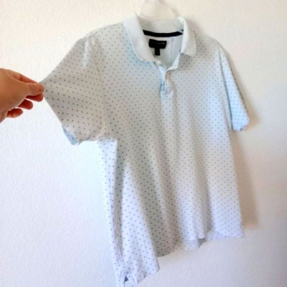 Banana Republic Men's Dress Polo Patterned Short Sleeve Tee size Medium - Picture 2 of 10